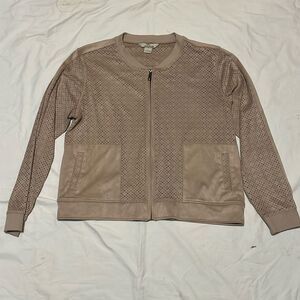 Tan Bob Timerlake Soft Cut Out Lightweight Sweatshirt